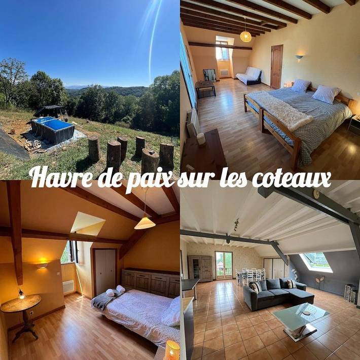 Gîte pour 6 personnes, avec terrasse et jardin ainsi que piscine et vue à Rontignon - 2