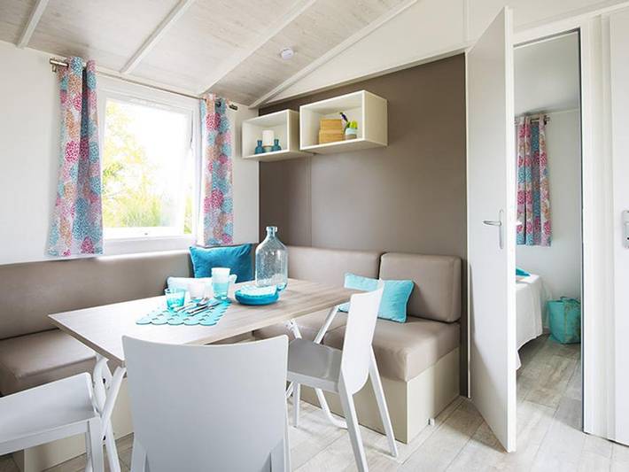 Camping La Montagne - Mobilheim 6 personen - Thym - 32m² - 3 Schlafzimmer in Sorgues, Vaucluse