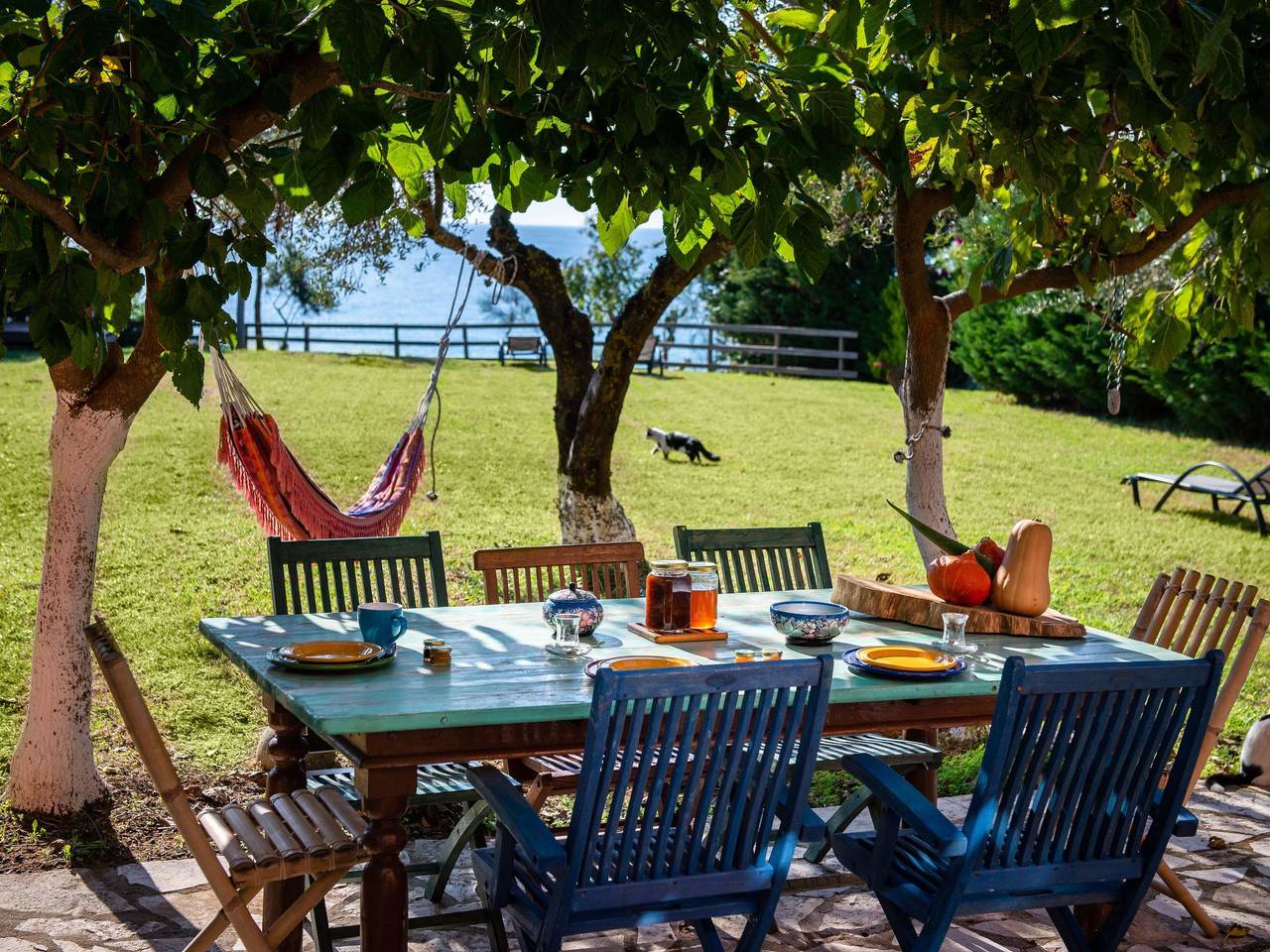 Idyllisch gelegene und luxuriöse Villa mit Veranda und Pavillon in Korfu