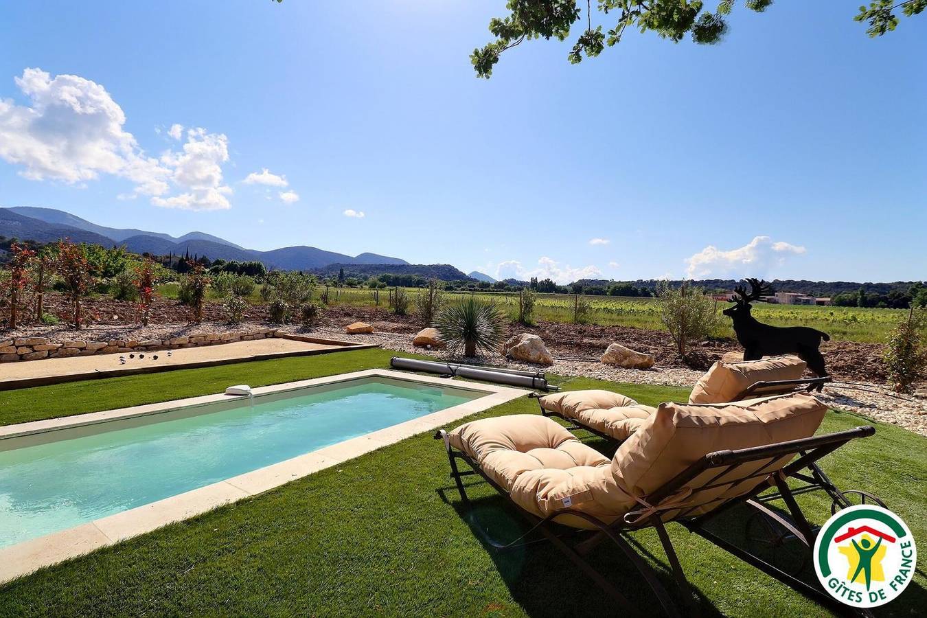 Gîte für 2 Personen mit Garten in Rousset-les-Vignes, Nyons und Umgebung