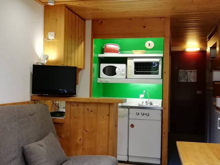 Studio entier, Studio duplex 5 pers. avec balcon exposé Sud-Ouest aux Arcs 1800 in Arc 1800, Bourg-Saint-Maurice