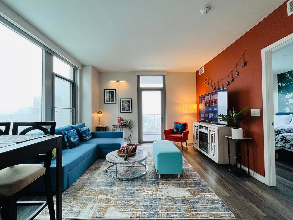 Ganze Wohnung, 🌸 2B2B Balcony Luxury High-Rise 🎹Piano Near Dc 5min in Arlington (VA), Arlington County