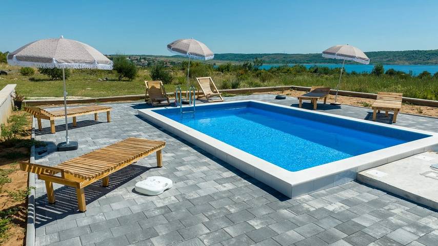 Appartement de vacances pour 5 personnes, avec Balcon/Terrasse et Piscine