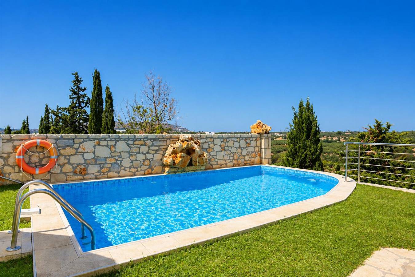 Villa für 2 Personen mit Meerblick in Roumeli, Rethymno und Umgebung