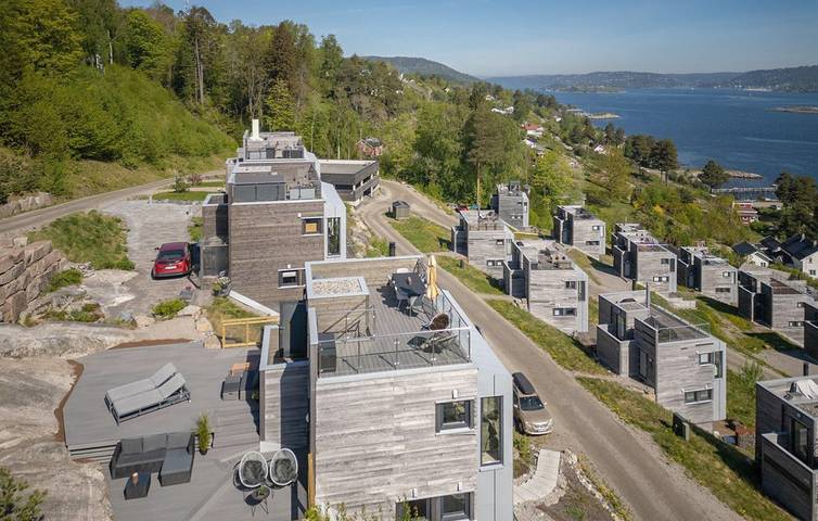 Ferienhaus für 6 Personen mit Ausblick in Hurum