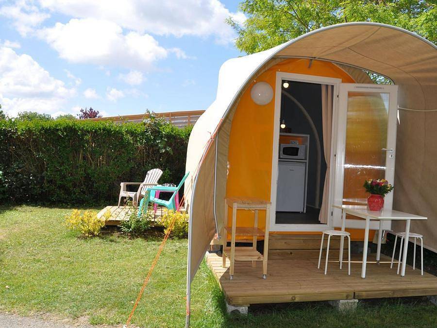 Flower Camping L'Abri-Côtier - Alojamiento 2 personas - Coco Sweet 11 m² (1 cama - 2 pers) Sin Tv in Saint-Nazaire-sur-Charente, Region de Rochefort
