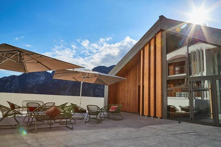 Appart’hôtel pour 2 personnes, avec vue et jardin