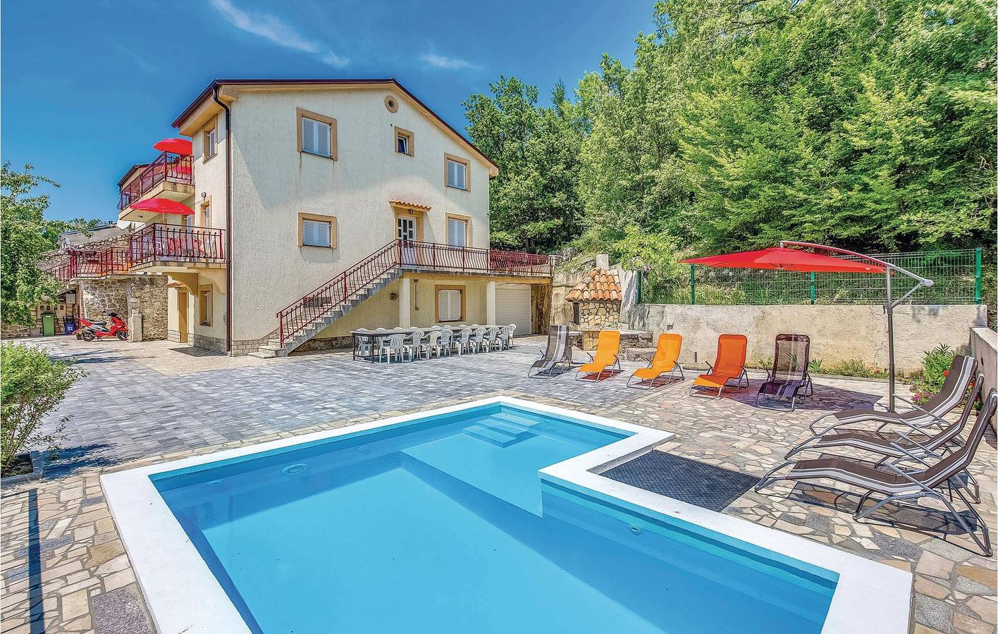 Geheel vakantieappartement, Vakantieappartement voor 5 personen met terras in Tribalj, Primorje-Gorski Kotar