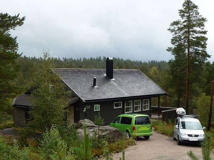 Ferienhaus für 6 Personen, mit Terrasse und Sauna sowie Seeblick