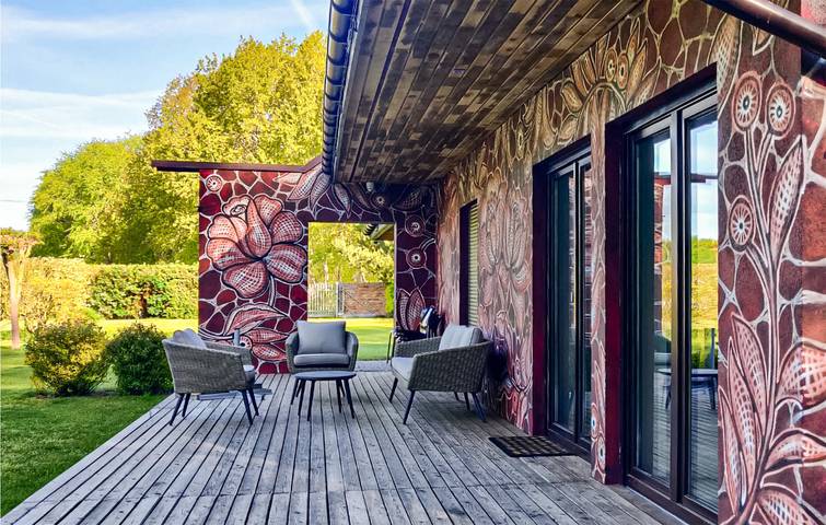 Ferienhaus für 4 Personen mit Terrasse in Nowe Warpno, Stettiner Haff
