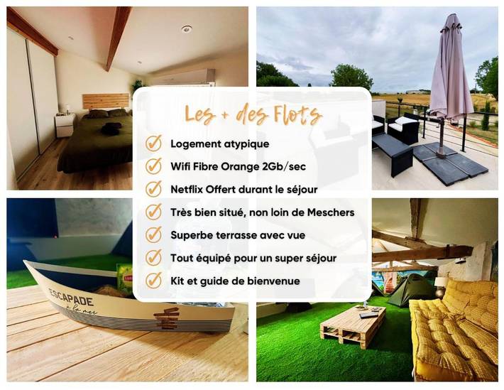 Gîte pour 4 personnes, avec terrasse et vue à Barzan