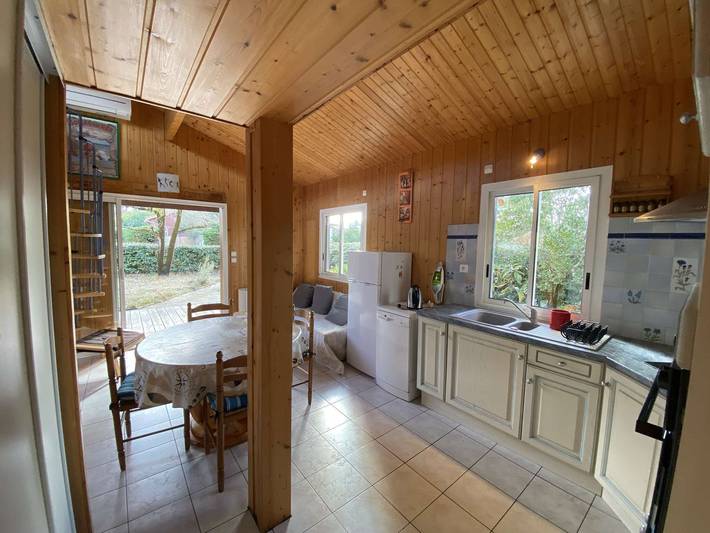 Chalet pour 4 personnes, avec piscine et terrasse en Gironde - 2
