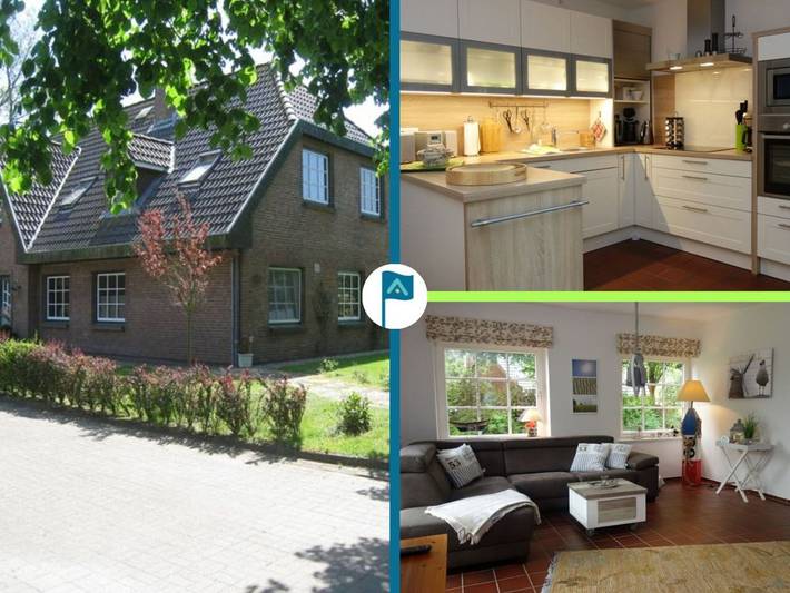 Ferienwohnung für 3 Personen, mit Terrasse und Garten in Oldsum