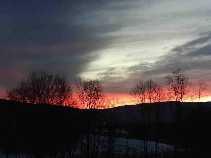 Vacation rental for 5 people, with hot tub and yard as well as sauna and balcony in Lincoln (NH)