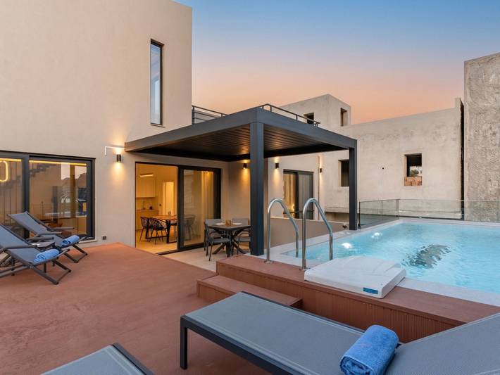 Ferienhaus für 6 Personen, mit Balkon und Pool in Plakias - 3