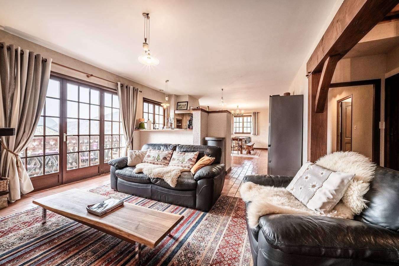 Apartamento entero, Apartamento 'La Ferme De 1876' con vistas a la montaña, jardín compartido y Wi-Fi in Marignier, Region Bonneville