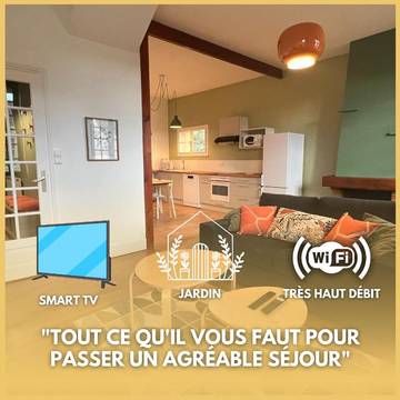 Gîte pour 6 personnes, avec jardin, animaux acceptés à Montceau-les-Mines