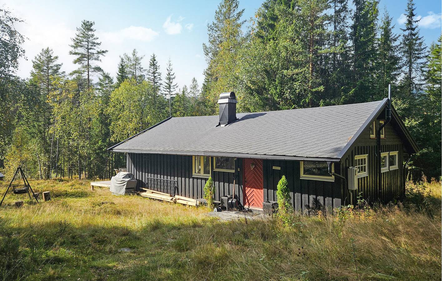 Ferienhaus für 5 Personen mit Terrasse in Krødsherad