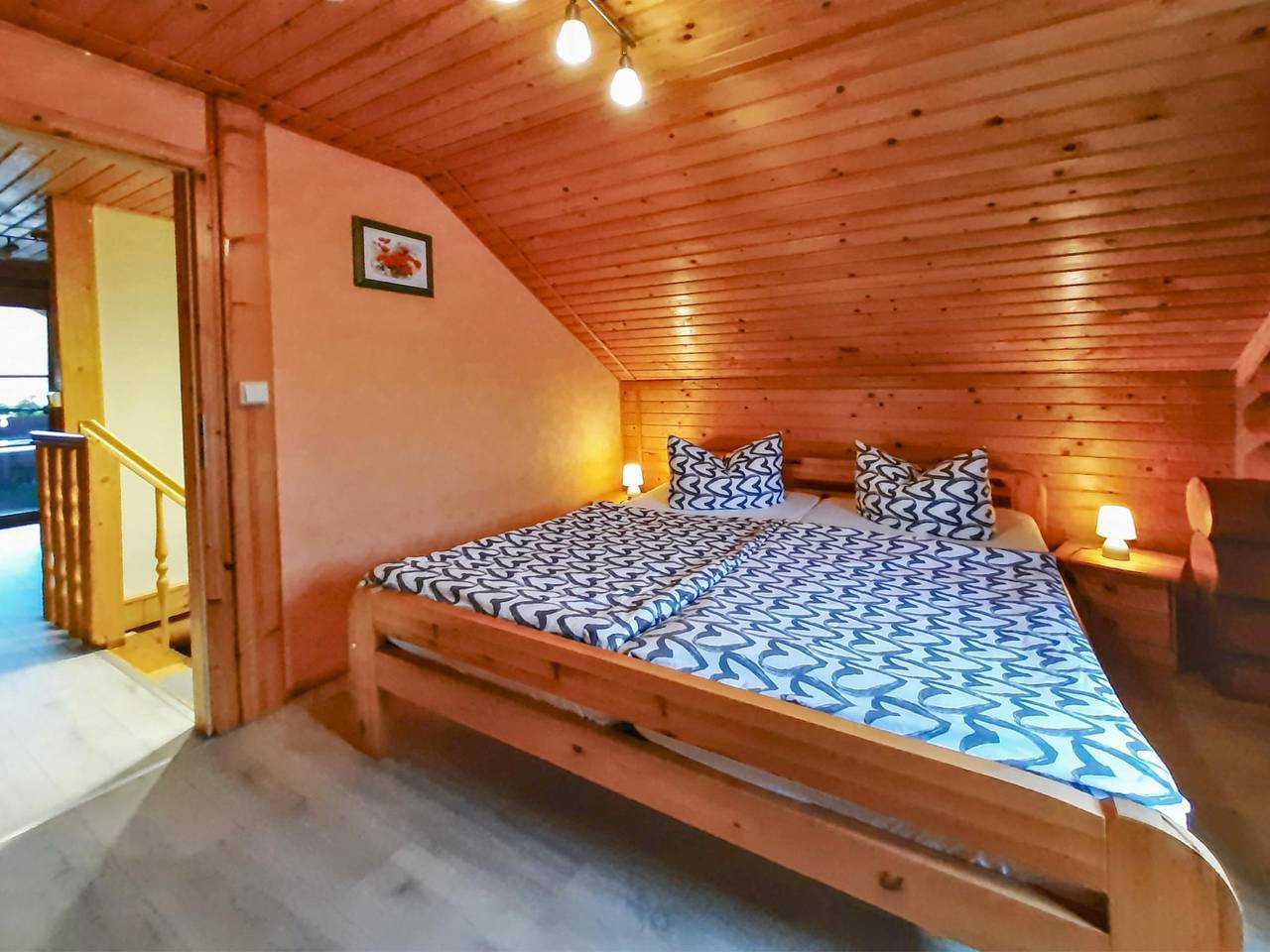 Gemütliches Holzstammhaus mit Garten im Harz in Dankerode, Harzgerode