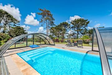 Cottage pour 5 personnes, avec jardin à Plouider