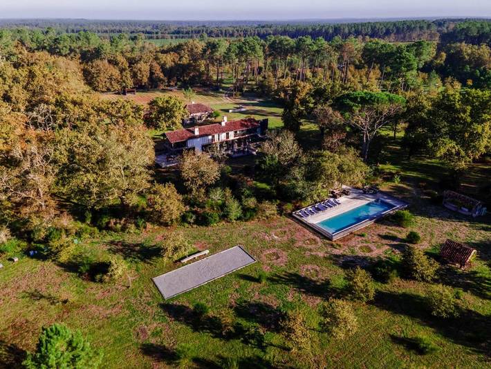 Location de vacances pour 14 personnes, avec jardin et balcon à Castets (Landes) - 3