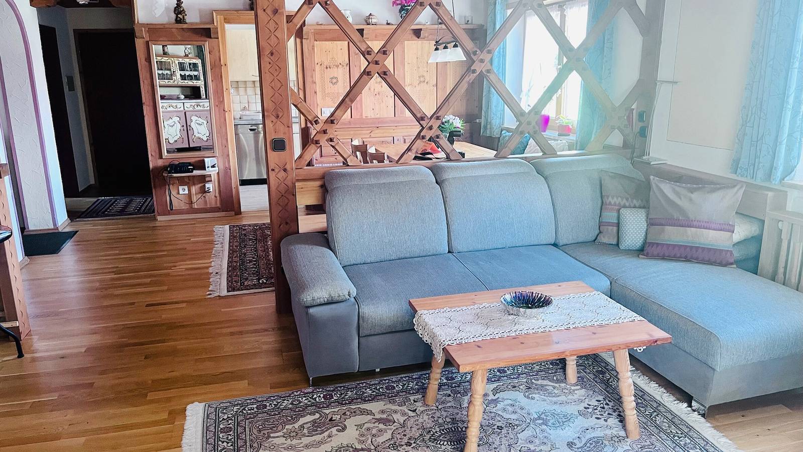 Ganze Wohnung, Apartment 'Ferienwohnung Seeseite' mit Seeblick, gemeinsamer Terrasse und Wlan in Bad Bayersoien, Bayerische Alpen