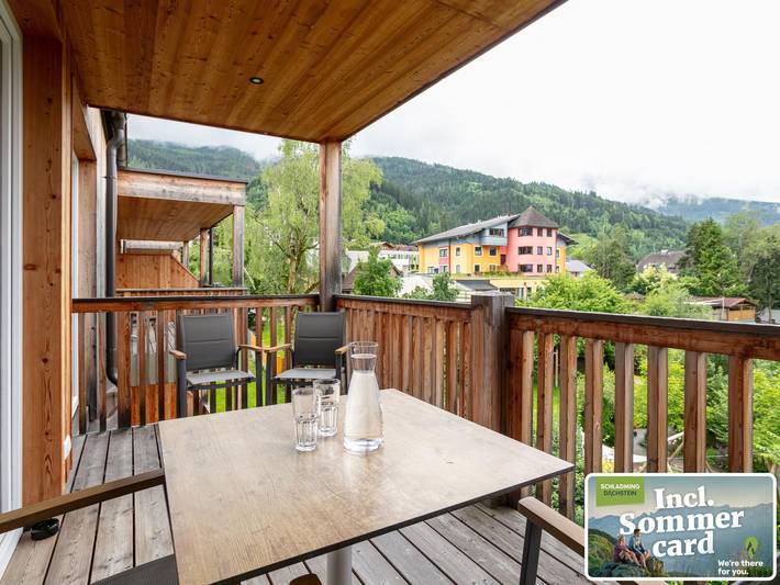 Ferienwohnung für 6 Personen, mit Balkon und Sauna in Haus