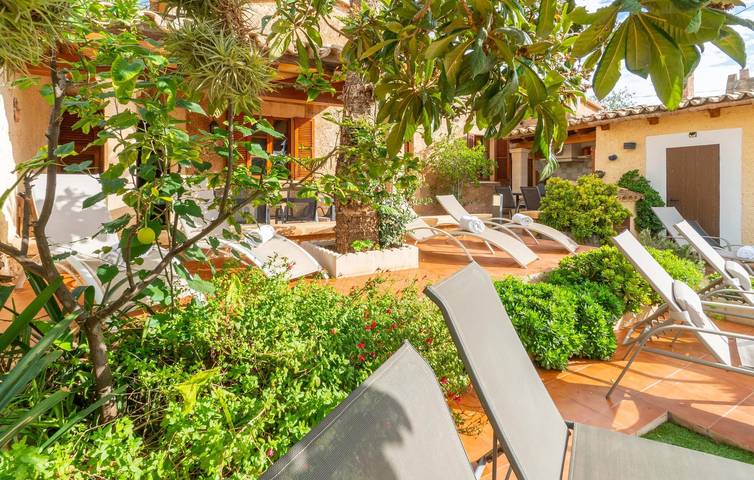 Sonnenuntergang Terrasse Rückzug mit Pool 600m zum Stadtzentrum in Sa Indioteria, Palma