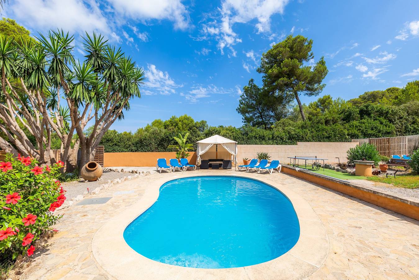 Ferienhaus Finca Can Sito mit Bergblick, Pool, Wlan, Garten und Terrasse in Cala Mesquida, Capdepera