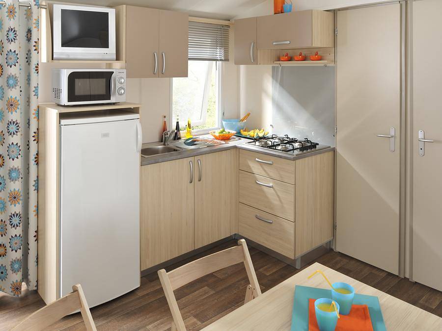 Camping Les Ajoncs d'Or - Stacaravan 6 personen - Vrije tijd 3 slaapkamers - Tv in La Baule-Escoublac, Côte de Jade