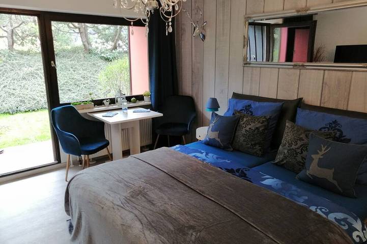 Hütte für 2 Personen, mit Balkon und Garten sowie Sauna in Steibis