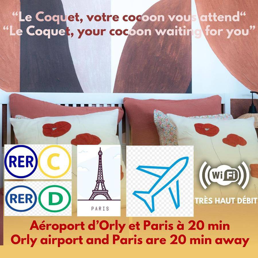 Appartement entier, Le coquet à 20min de Paris et de l'aéroport d'Orly in Juvisy-sur-Orge, Essonne