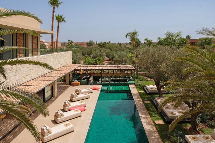 Villa pour 12 personnes, avec jardin et balcon à Marrakech - 2