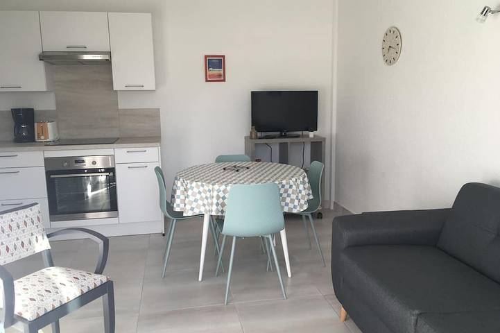 Appartement de vacances pour 3 personnes, avec jardin