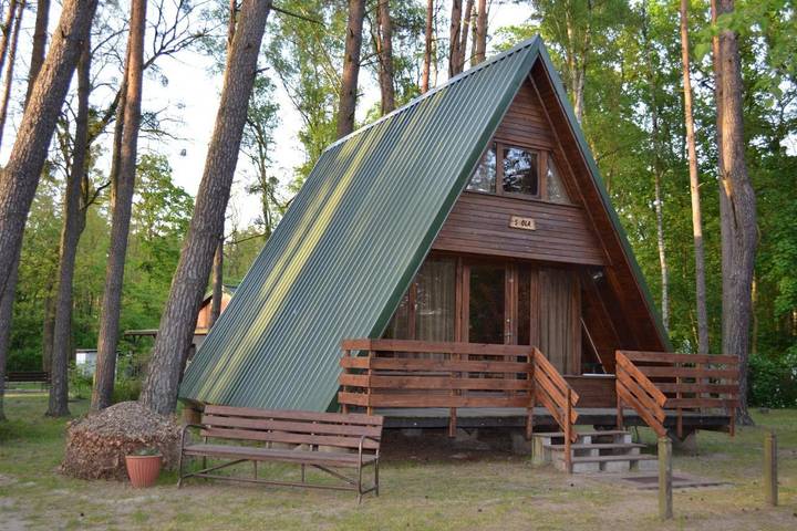 Apartament wakacyjny dla 4 osób, z Balkon i Taras oraz Ogród i Widok w Sieraków