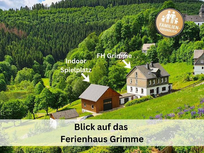 Ferienhaus für 18 Personen, mit Balkon und Whirlpool sowie Terrasse und Garten in Nordenau