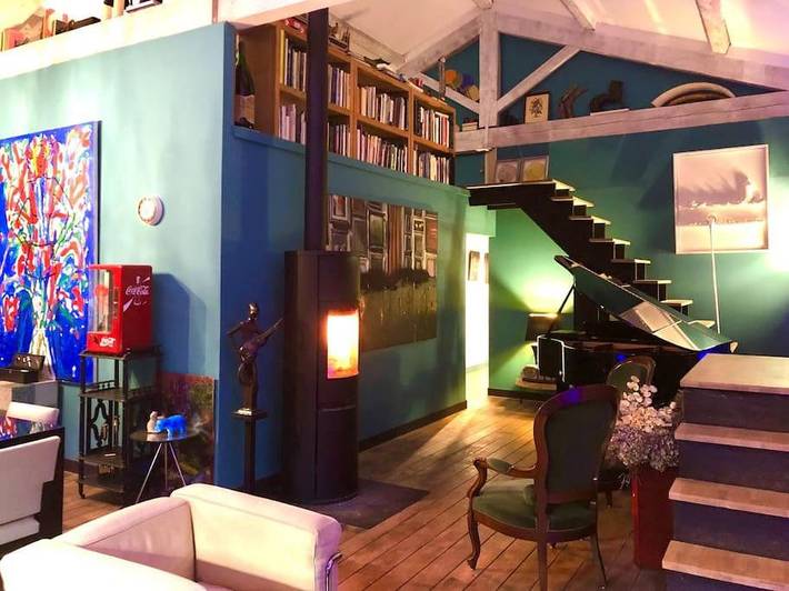 Maison de vacances pour 10 personnes, avec sauna ainsi que jacuzzi et jardin