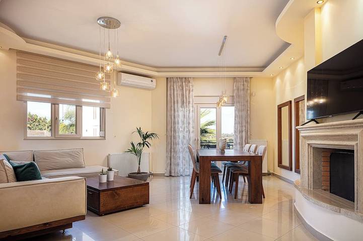 Villa Eva! Entspannen Sie am Pool, im Whirlpool und im Garten! Spielplatz & Tischtennis! in Rethymno und Umgebung