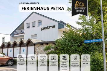 Ferienwohnung für 4 Personen, mit Garten und Ausblick in Mettnau