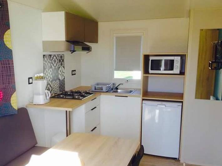 Camping Lizoé - Entre pierres et mer - Mobilheim 2 personen - 18m² in Pont-Croix, Quimper und Umgebung