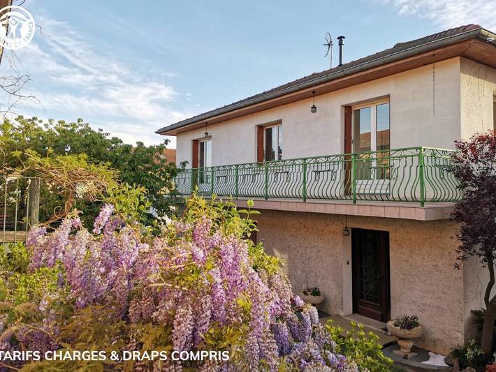 Gîte pour 6 personnes, avec Balcon ainsi que Terrasse et Jardin