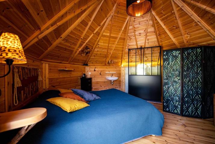 Camping pour 2 personnes, avec vue ainsi que sauna et terrasse dans le Calvados - 4