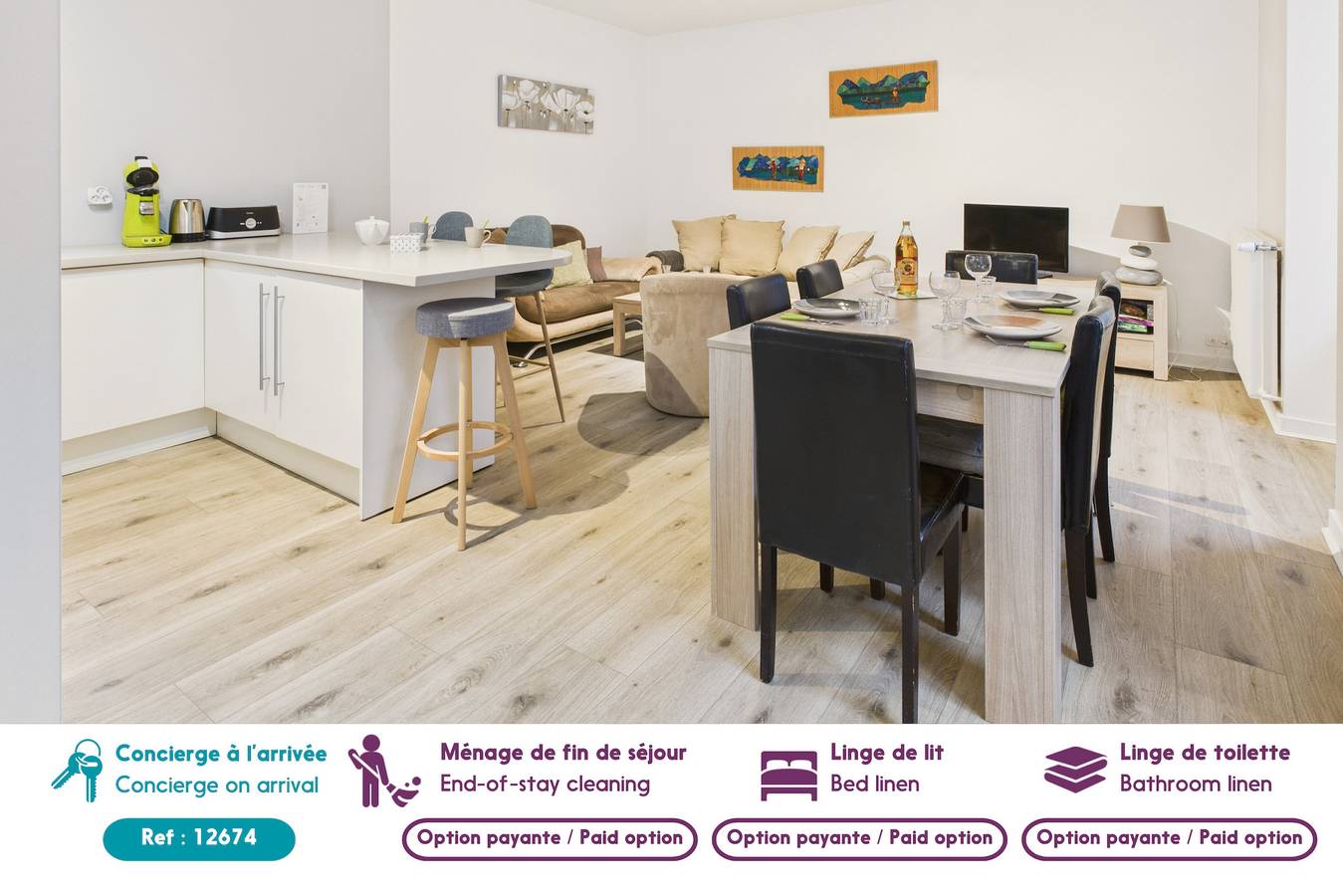 Ganze Wohnung, Apartment für 3 Personen mit Terrasse – Innenstadt in Concarneau, Quimper und Umgebung