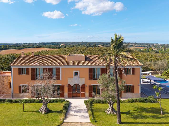 Finca für 14 Personen, mit Garten und Pool sowie Ausblick auf Mallorca Osten