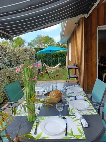 Chalet pour 5 personnes, avec jardin et terrasse en Gironde