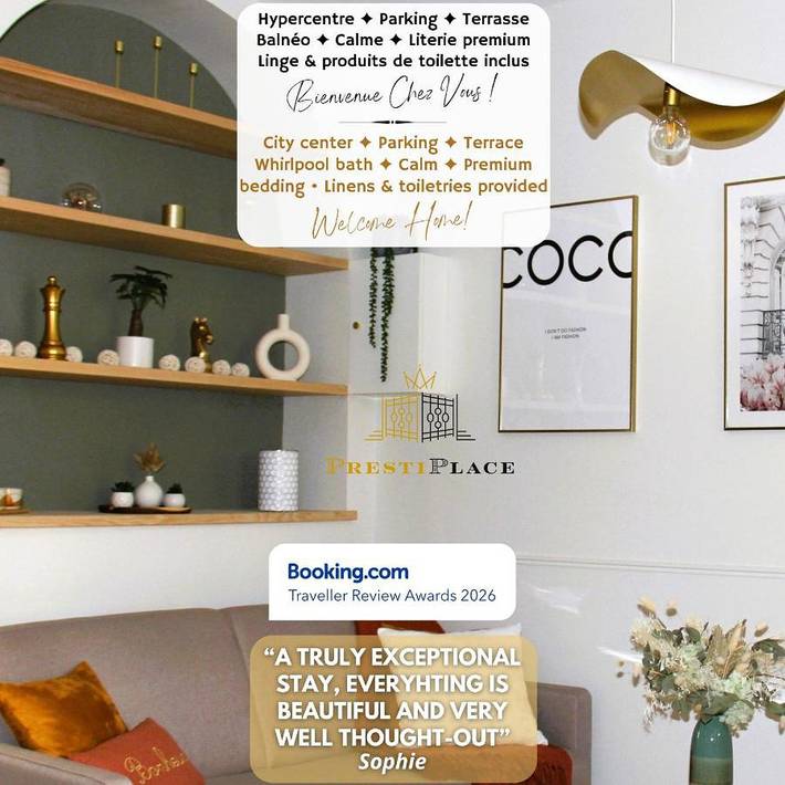 Location de vacances pour 6 personnes, avec jacuzzi et terrasse à Tours