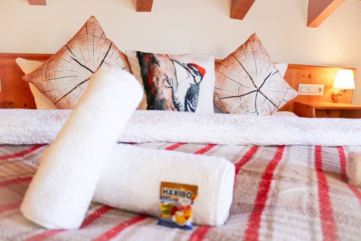 Zimmer für 2 Personen, mit Balkon und Whirlpool sowie Garten und Sauna im Schwarzwald - 4