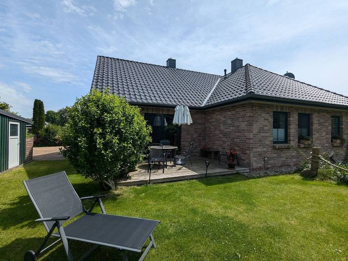 Ferienhaus für 3 Personen, mit Terrasse und Garten