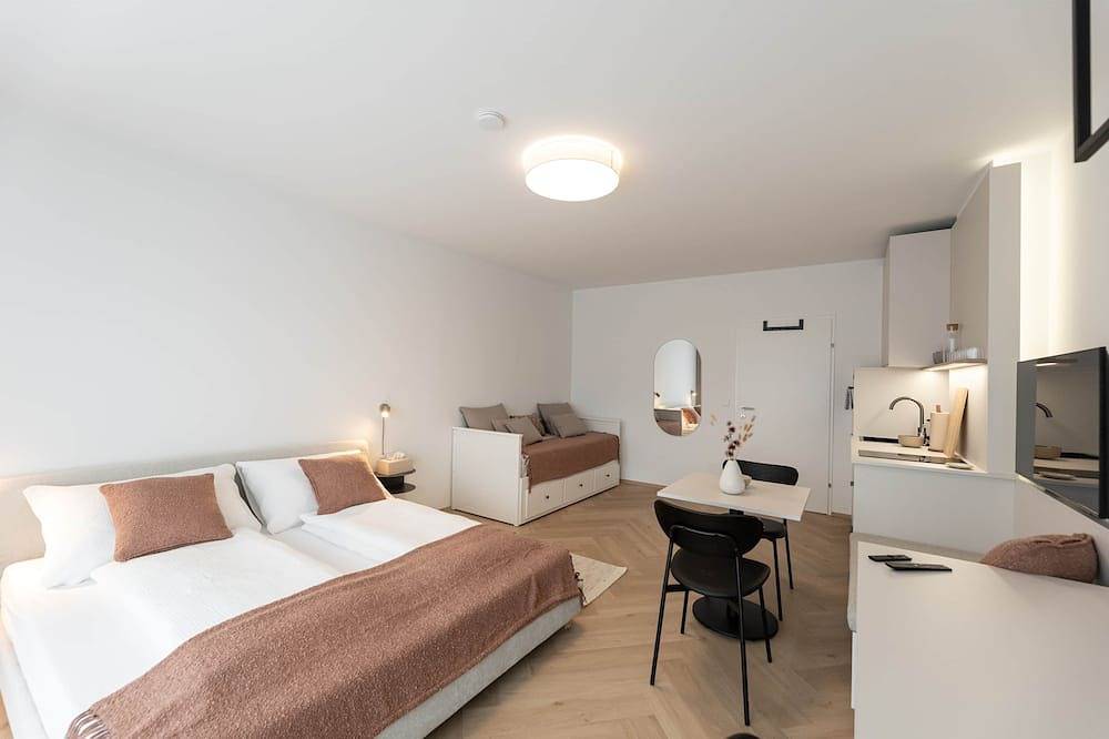 Geheel appartement, Design studio in a sought-after spa location in Bad Schallerbach, Bezirk Grieskirchen