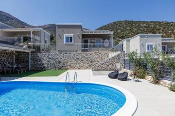 Ferienhaus für 9 Personen, mit Pool und Garten, kinderfreundlich in Rethymno und Umgebung